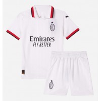 AC Milan Tammy Abraham #90 Udebane Trøje Børn 2024-25 Kortærmet (+ Korte bukser)